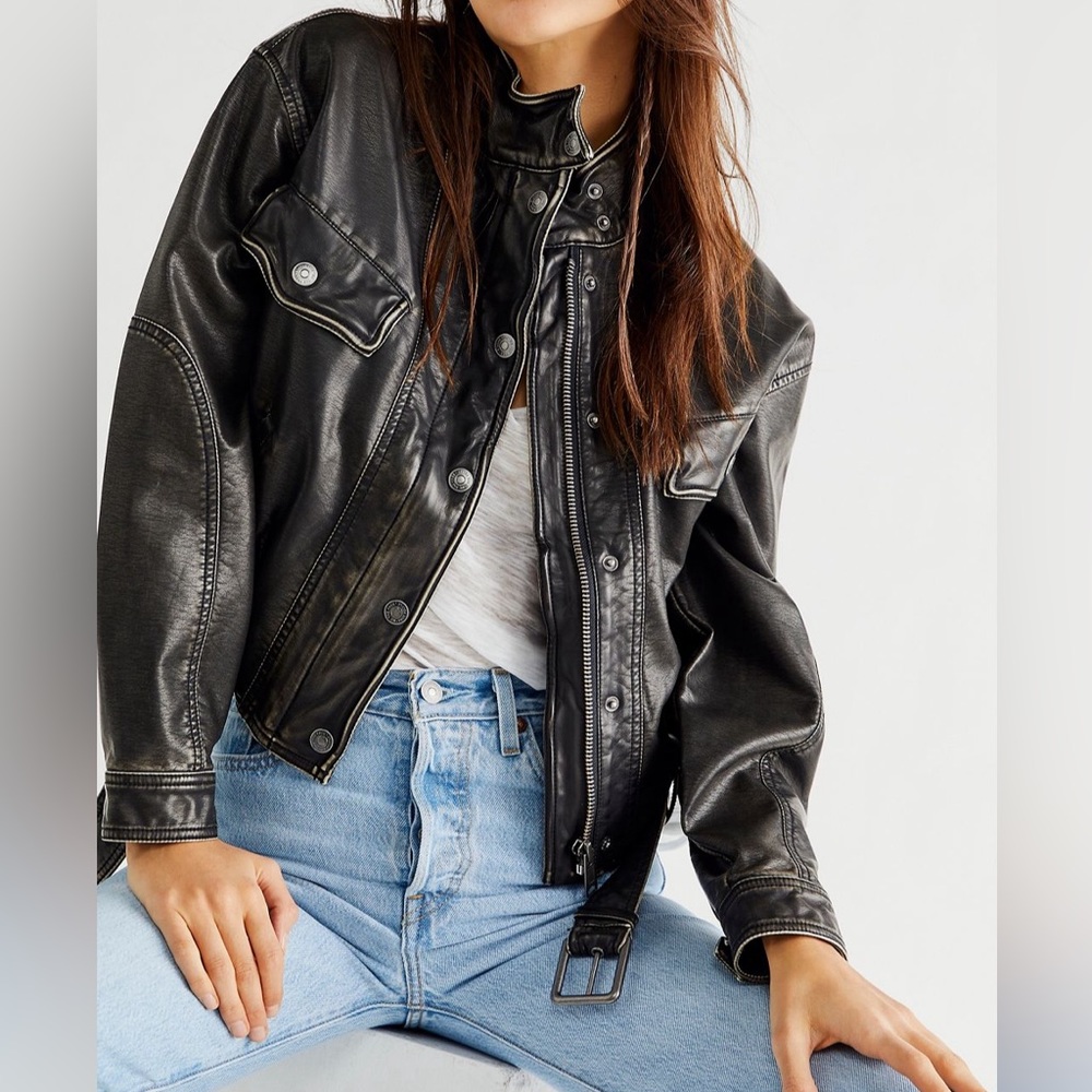 Free People | Everson Vegan Moto Jacket